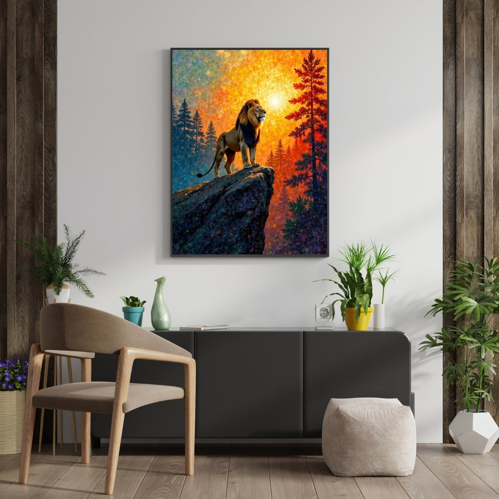Triverta Courage of the Pride Premium Gift Painting Wall Art for Home Decor | 18x24 Inch Modern Art Digital Poster Print