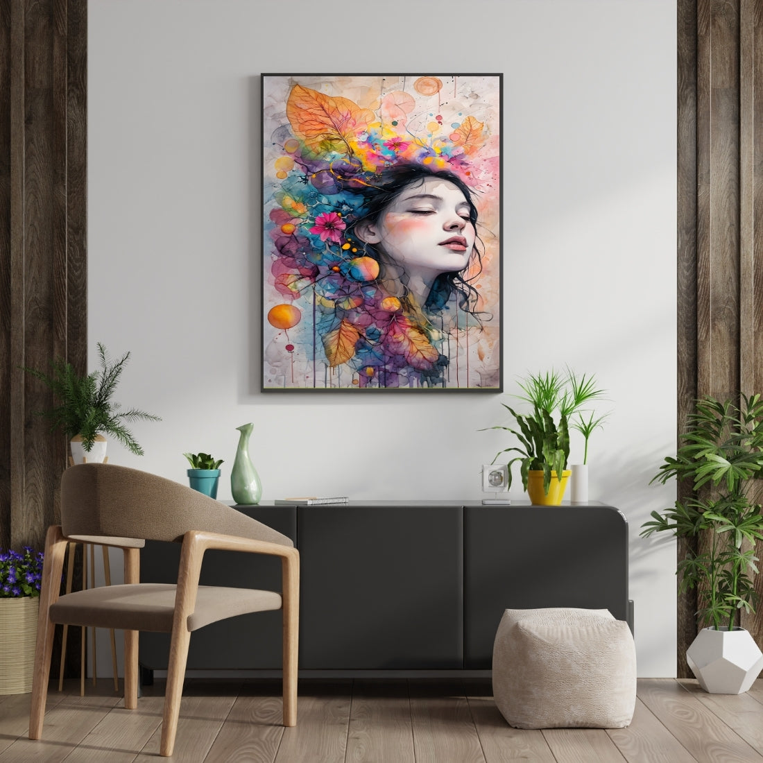 Triverta Dream in Color Premium Gift Painting Wall Art for Home Decor | 18x24 Inch Modern Art Digital Poster Print