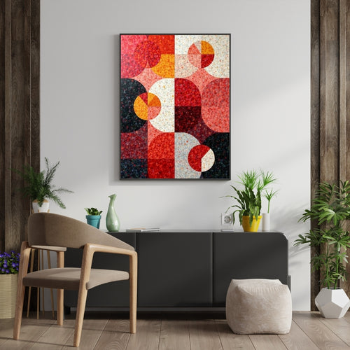 Triverta Abstract Harmony Premium Gift Painting Wall Art for Home Decor | 18x24 Inch Modern Art Digital Poster Print