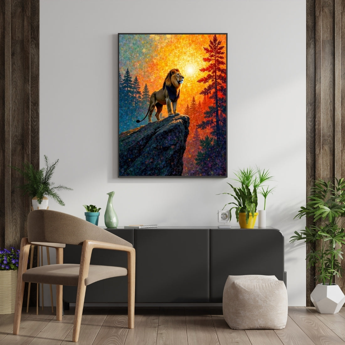 Triverta Courage of the Pride Premium Gift Painting Wall Art for Home Decor | 18x24 Inch Modern Art Digital Poster Print