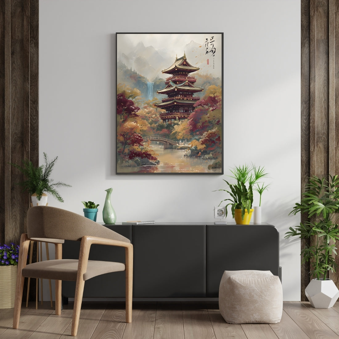 Triverta Autumn Serenity Premium Gift Painting Wall Art for Home Decor | 18x24 Inch Modern Art Digital Poster Print